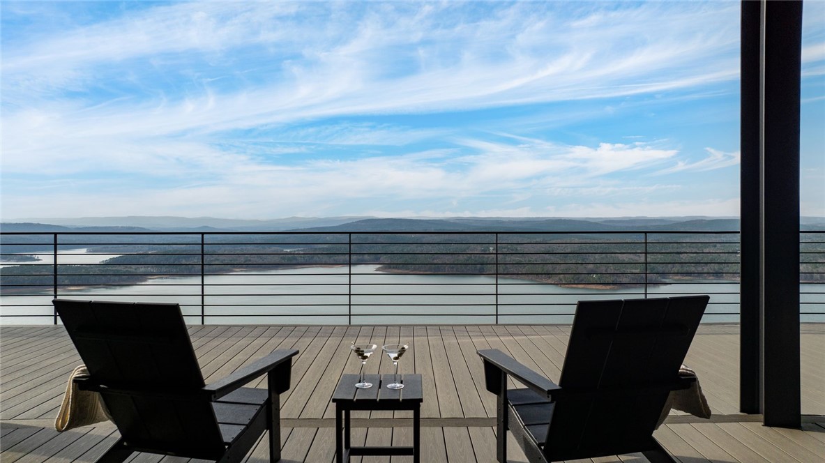 2623 Alum Cave Road Bee Branch, AR 72013 - Photo 17 of 60 Expansive outdoor deck featuring composite decking and a black metal horizontal railing system