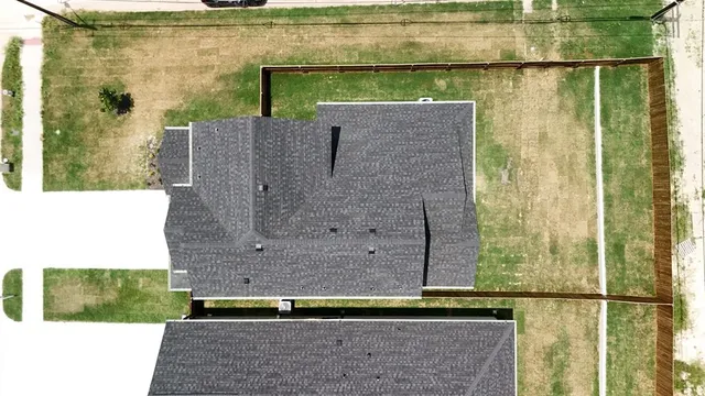 a aerial view of a house