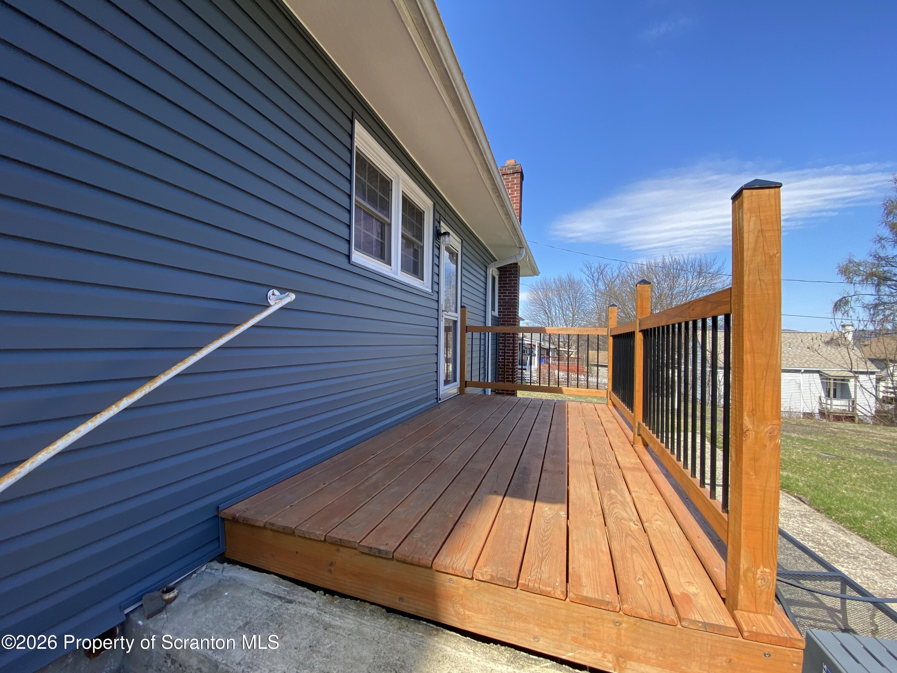 1019 Moosic Street Scranton, PA 18505 - Photo 40 of 43 a view of backyard with a deck