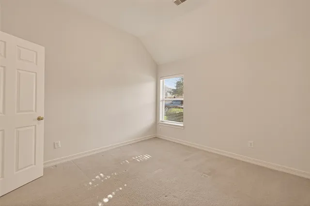 a view of a livingroom with a window