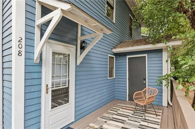 a view of outdoor space and deck