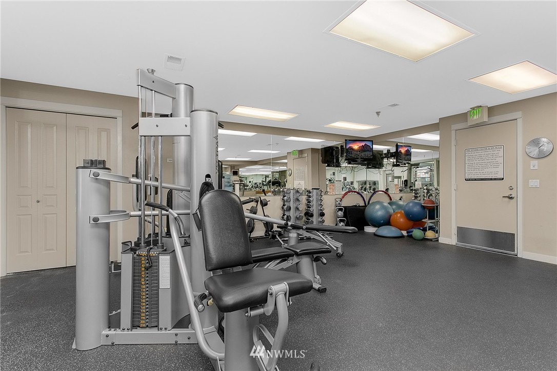 1950 Alaskan Way, Unit 237 Seattle, WA 98101 - Photo 17 of 20 a view of a room with gym equipment
