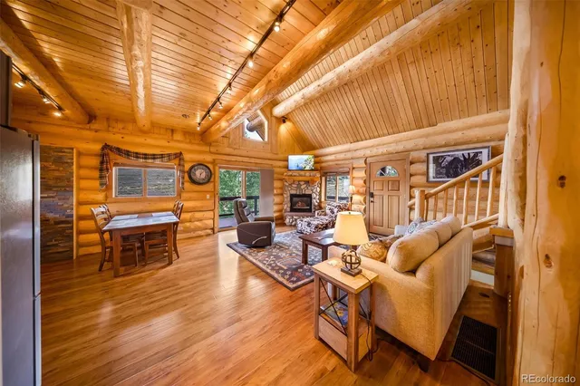 a outdoor living space with patio furniture