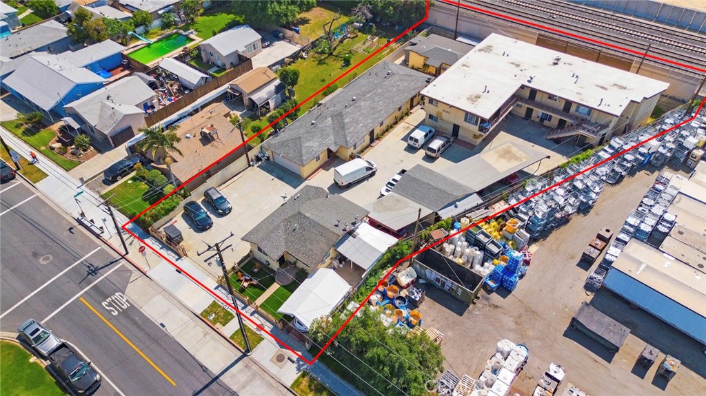 6260 Ferguson Drive Commerce, CA 90022 - Photo 19 of 28 an aerial view of a house with a yard