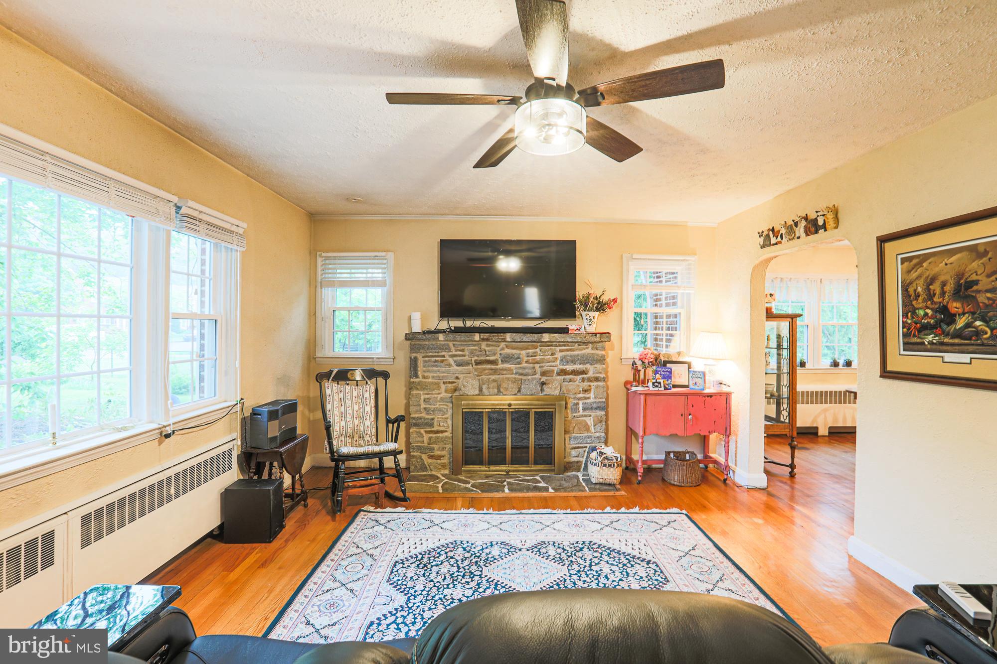 1607 Myamby Road Towson, MD 21286 - Photo 7 of 49 Stone Fireplace with Mantel