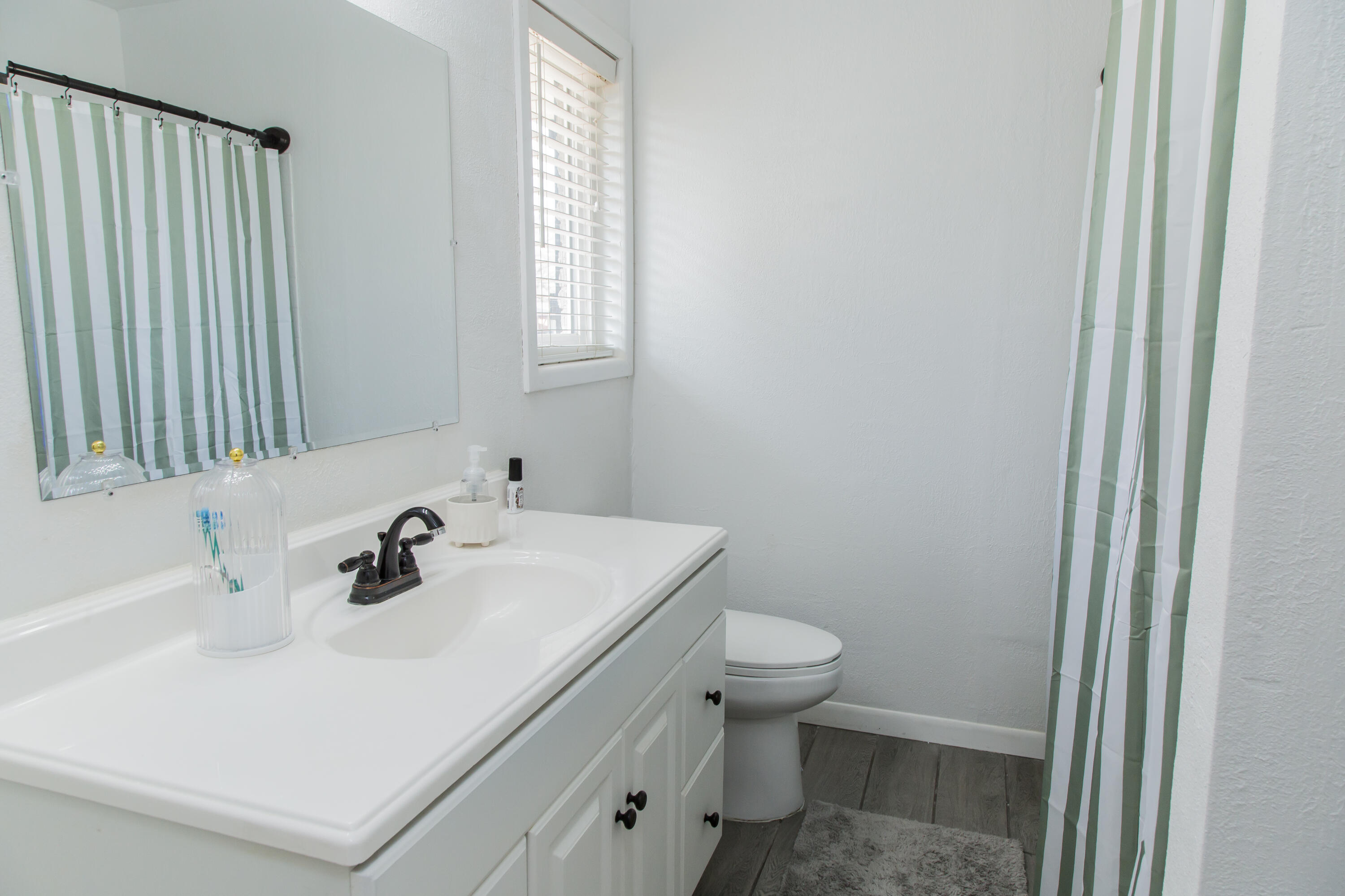 1106 Amarillo Plainview, TX 79072 - Photo 50 of 61 a bathroom with a sink a toilet and a mirror