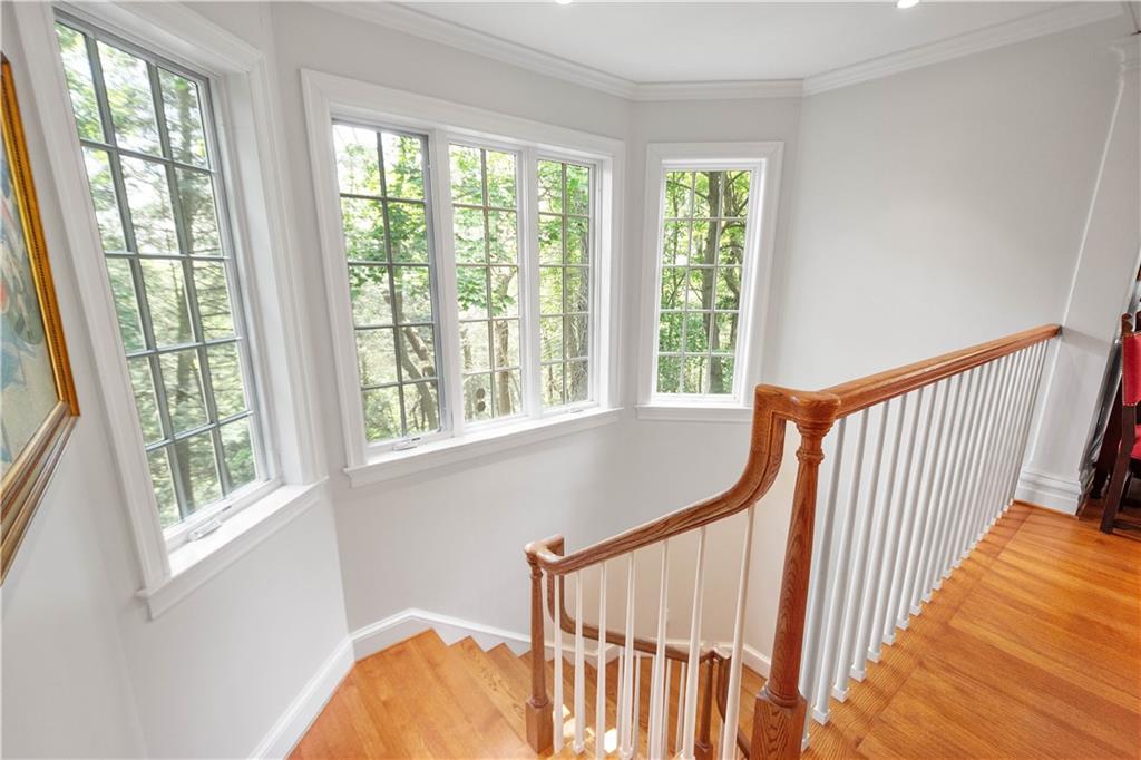 739 Chestnut Road Sewickley, PA 15143 - Photo 18 of 45 Staircase to lower level is filled with natural light.