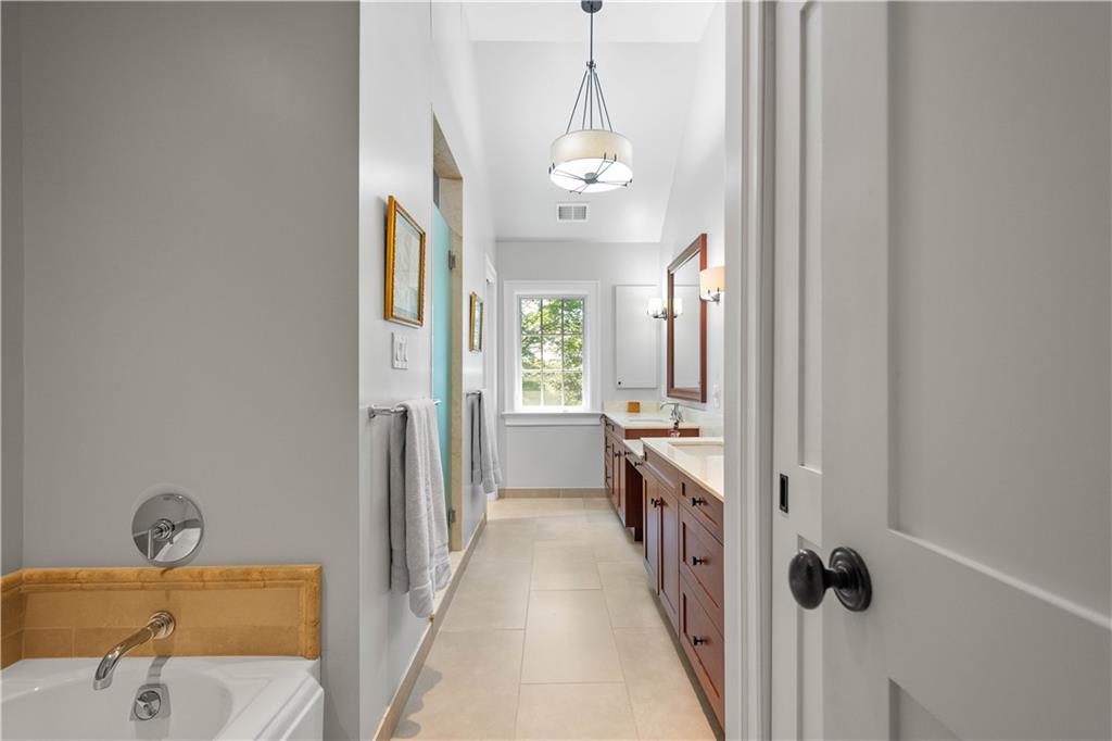 739 Chestnut Road Sewickley, PA 15143 - Photo 27 of 45 Don't miss the heated floors! Large walk-in closet is just steps away.