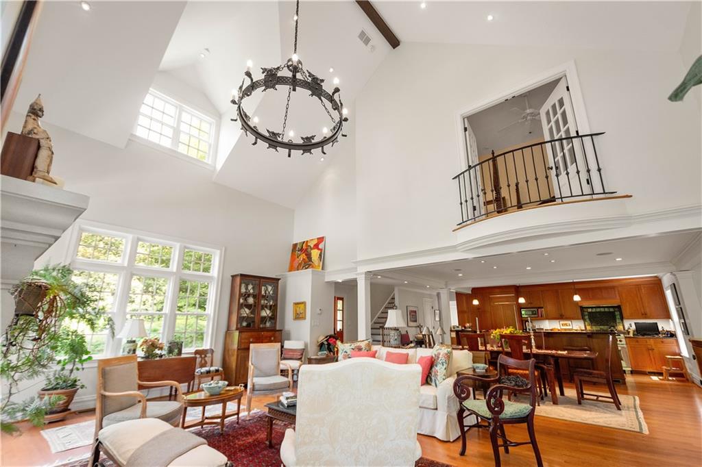 739 Chestnut Road Sewickley, PA 15143 - Photo 9 of 45 Notice the large antique chandelier and quaint Juliet balcony.