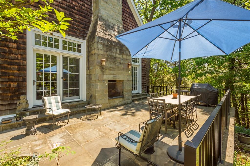 739 Chestnut Road Sewickley, PA 15143 - Photo 10 of 45 Enjoy many seasons on the outdoor terrace with wood burning fireplace.