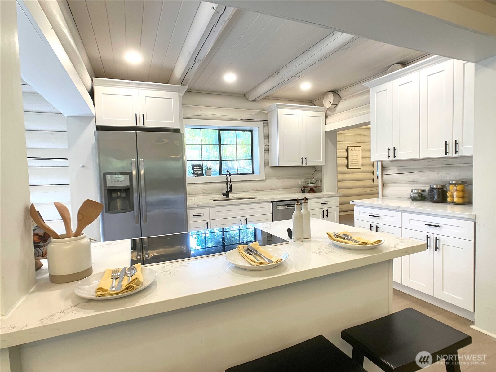 193 Crego Ridge Road Chehalis, WA 98532 - Photo 11 of 31 a kitchen with stainless steel appliances kitchen island granite countertop a sink and cabinets