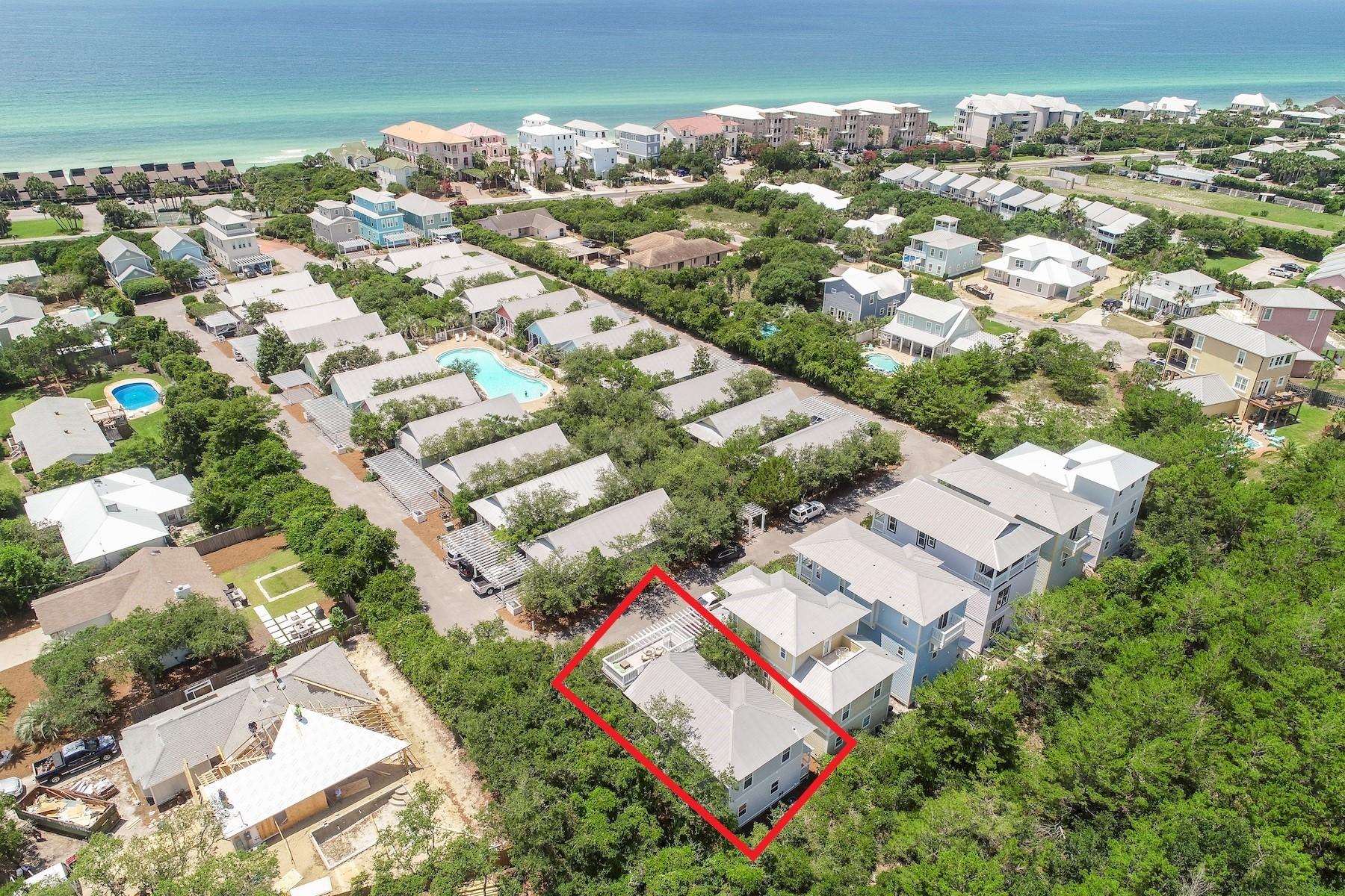 138 Cottage Way Inlet Beach, FL 32461 - Photo 33 of 38 Drone Shot