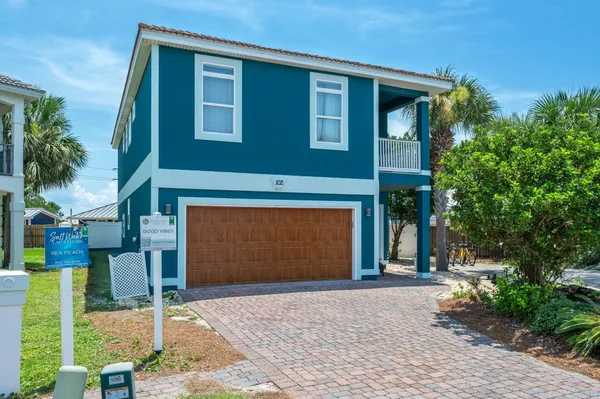 a front view of a house