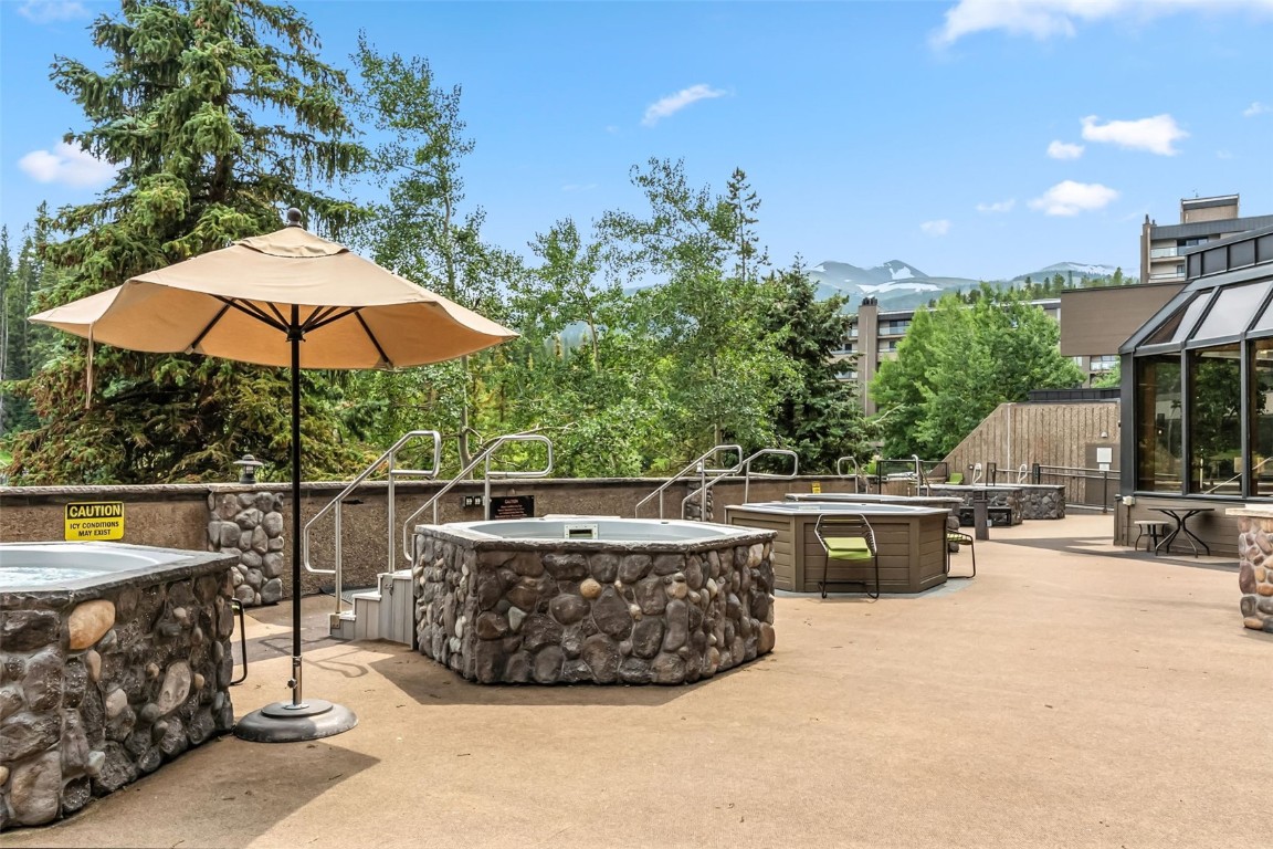 601 Village Road, Unit 501 Breckenridge, CO 80424 - Photo 46 of 50 a view of outdoor kitchen outdoor space and patio