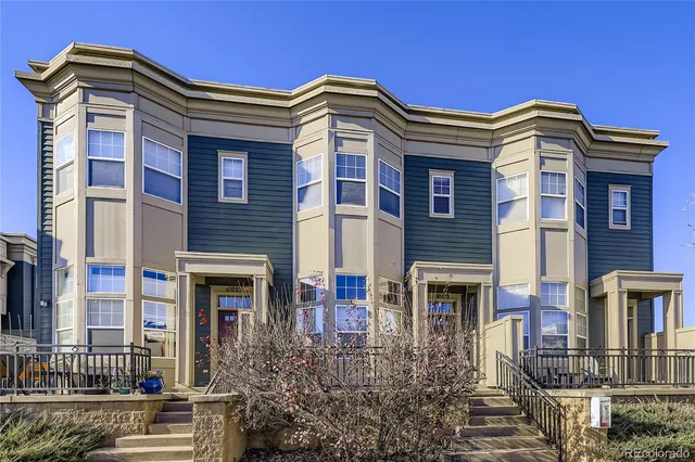 a front view of a building