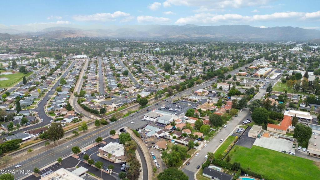 2874 School Street Simi Valley, CA 93065 - Photo 32 of 48 an aerial view of a city with lots of residential buildings