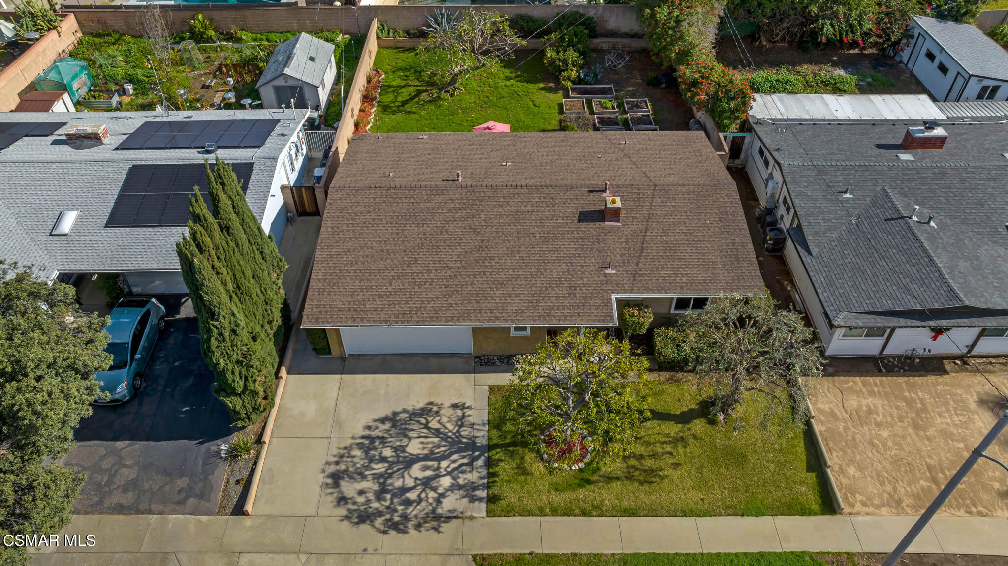 538 Mountaincrest Road Duarte, CA 91010 - Photo 55 of 63 an aerial view of a house with a yard