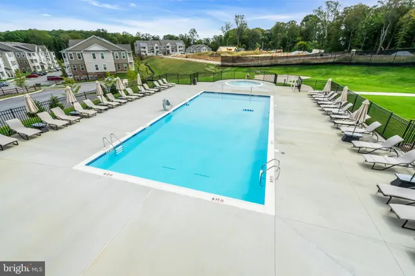 an aerial view of a house having outdoor space