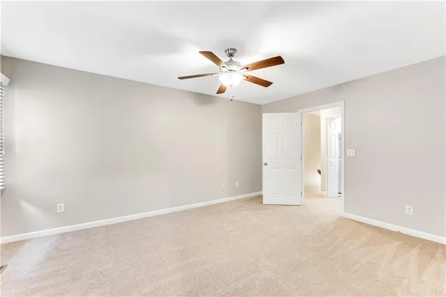 a view of an empty room