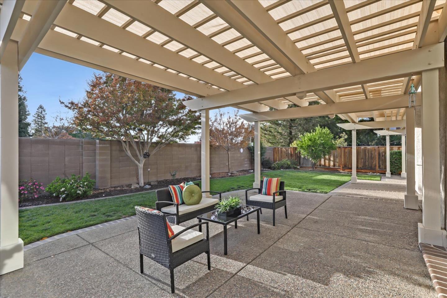 883 Marcella Street Livermore, CA 94550 - Photo 40 of 44 a garden view with a seating space
