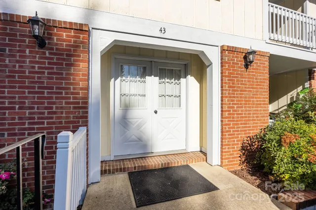 a view of a door of the house