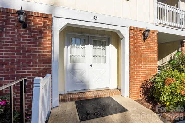 a view of a door of the house