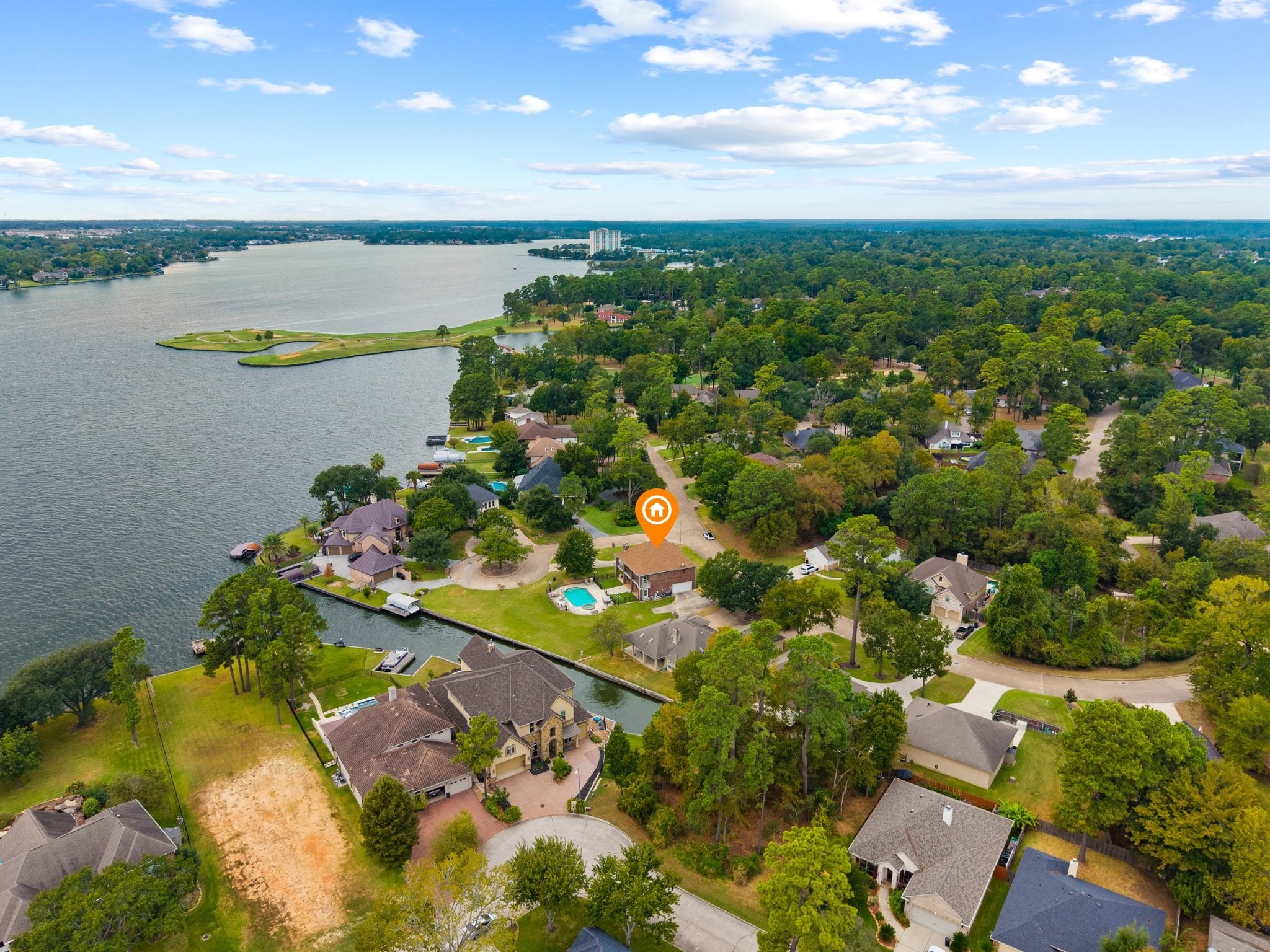 2906 Penninsula Point Montgomery, TX 77356 - Photo 39 of 48 Aerial view and location of your
new home and the lake.