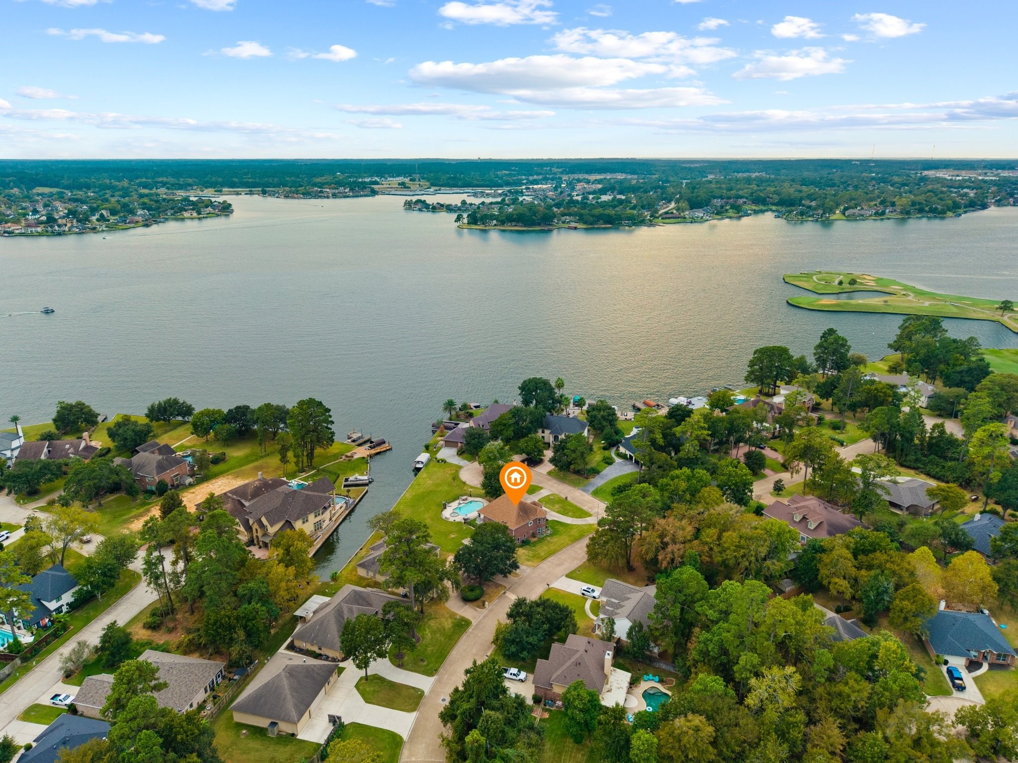 2906 Penninsula Point Montgomery, TX 77356 - Photo 40 of 48 Aerial view and location of your
new home and the lake.