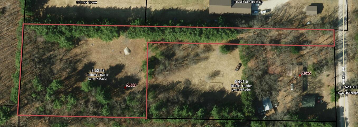 N9273 Perkins Road Mindoro, WI 54644 - Photo 14 of 14 Screen Shot from La Crosse County Interactive Map