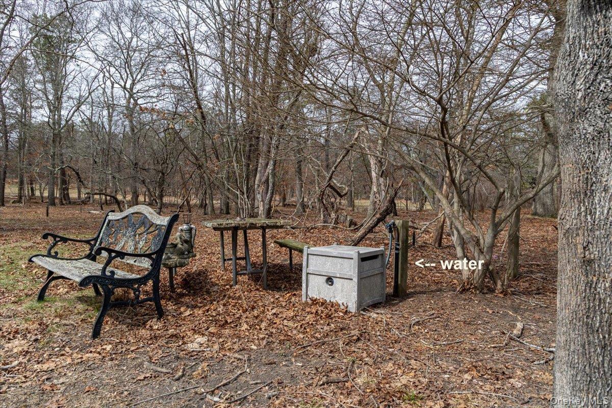 309 Primrose Path Manorville, NY 11949 - Photo 14 of 26 a view of a chairs and table in backyard