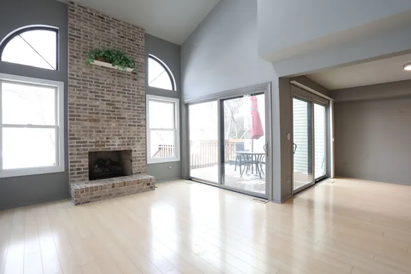 a view of an entryway with a front door