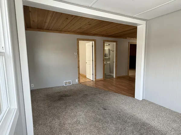 a view of a room with a sink