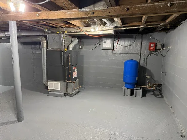 a view of storage and utility room
