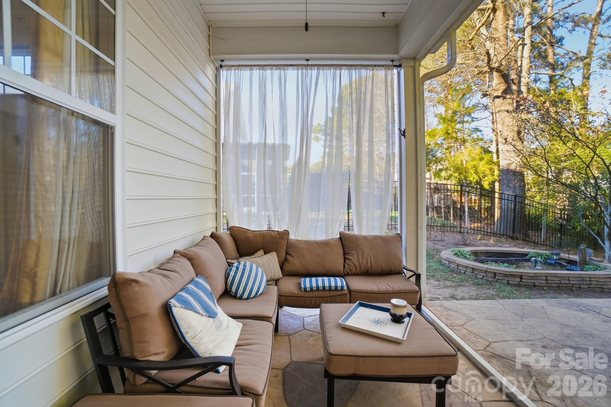 425 Silver Cypress Lane Fort Mill, SC 29708 - Photo 35 of 40 a outdoor living space with furniture and a potted plant