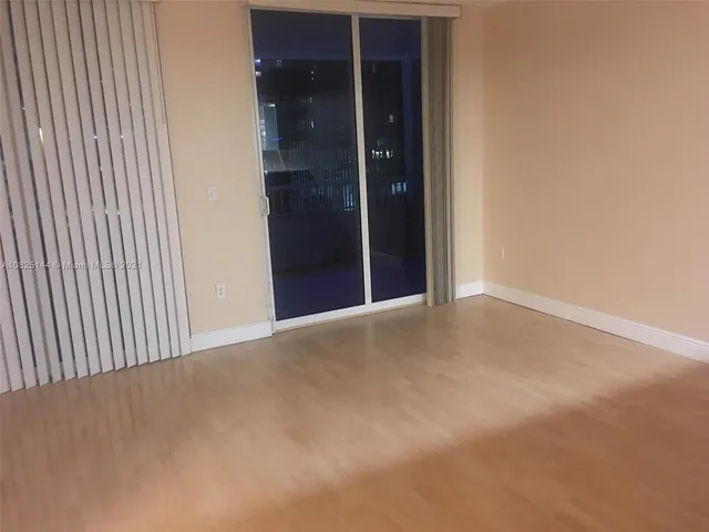 an empty room with closet