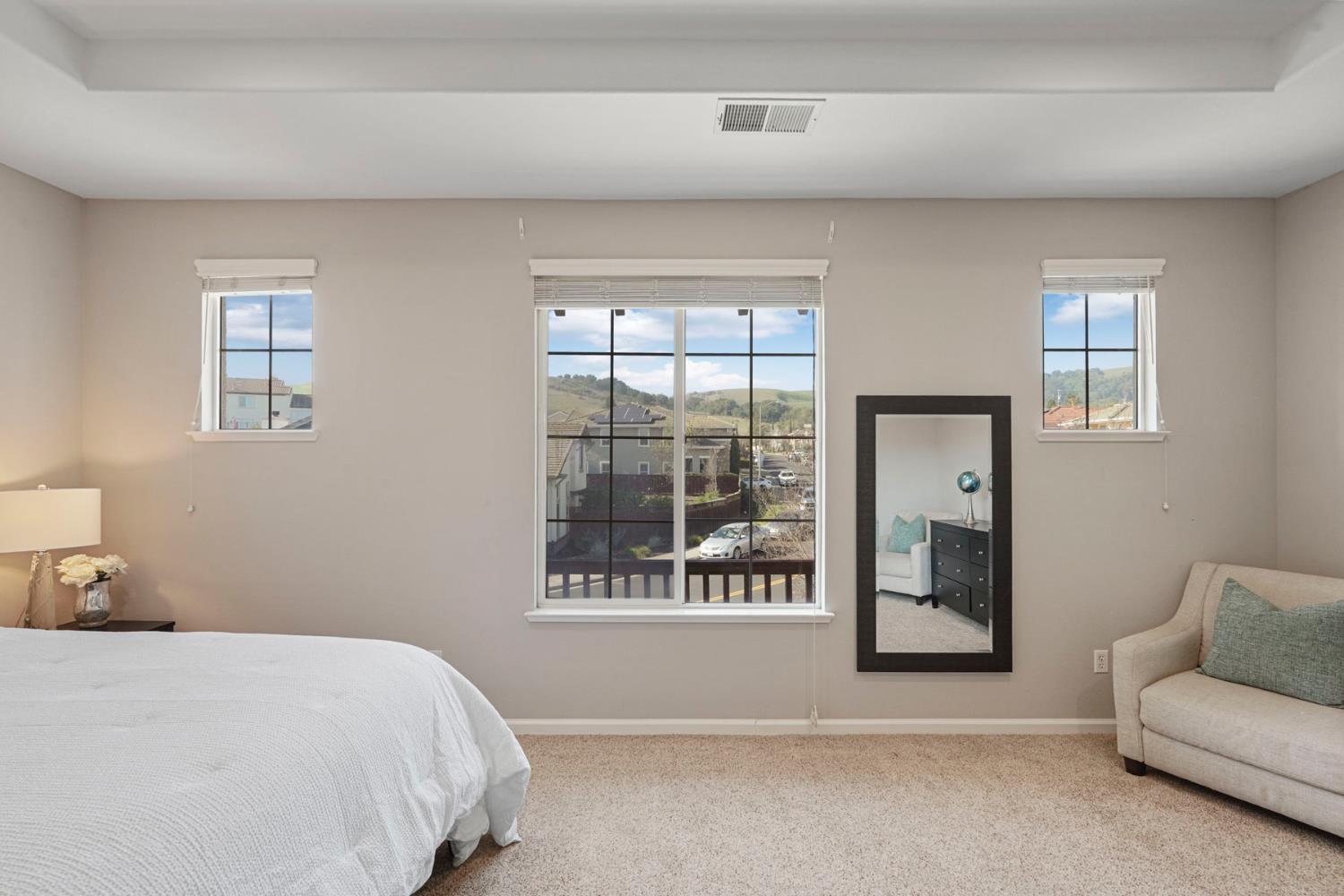 732 Pradera Way San Ramon, CA 94583 - Photo 29 of 45 a bedroom with a bed and a large window