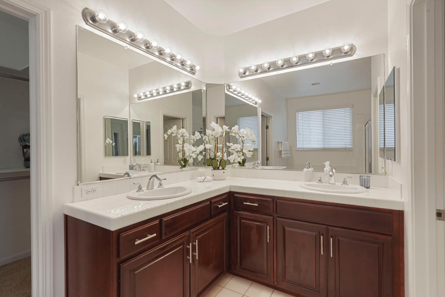 732 Pradera Way San Ramon, CA 94583 - Photo 32 of 45 a bathroom with a sink and a mirror