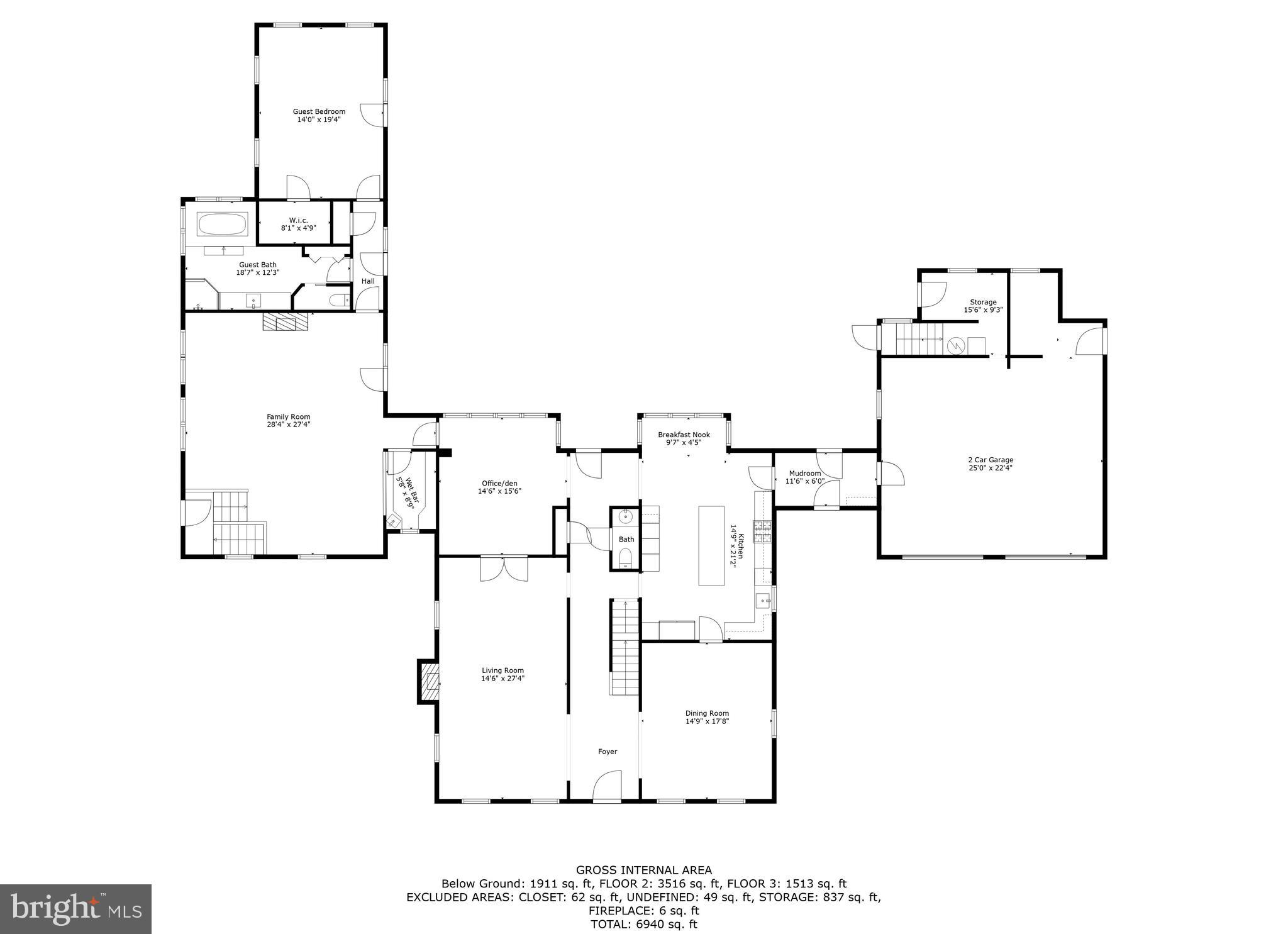 1500 Broadway Road Lutherville-Timonium, MD 21093 - Photo 83 of 86 Main level floor plan