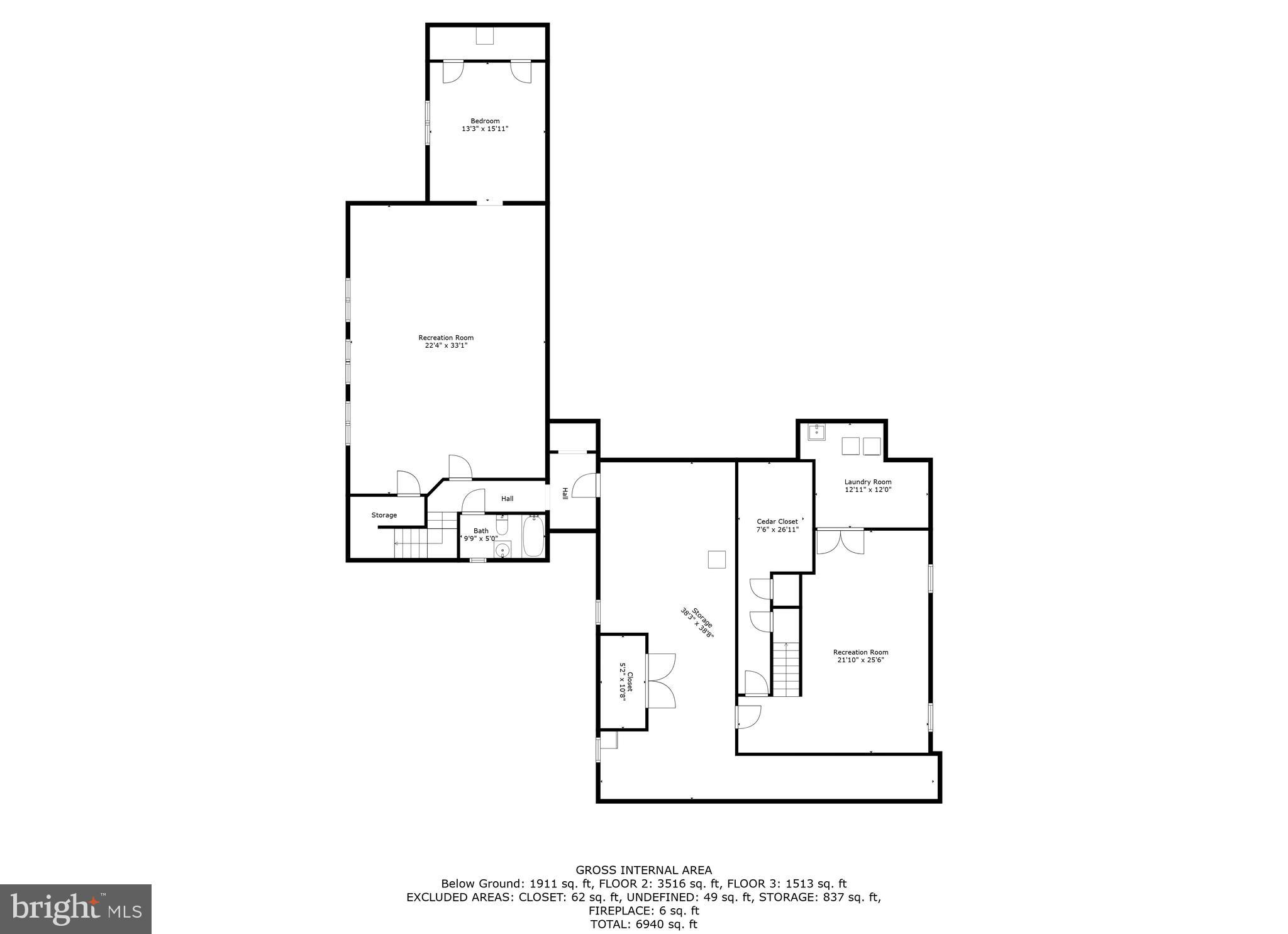 1500 Broadway Road Lutherville-Timonium, MD 21093 - Photo 85 of 86 basement floor plans