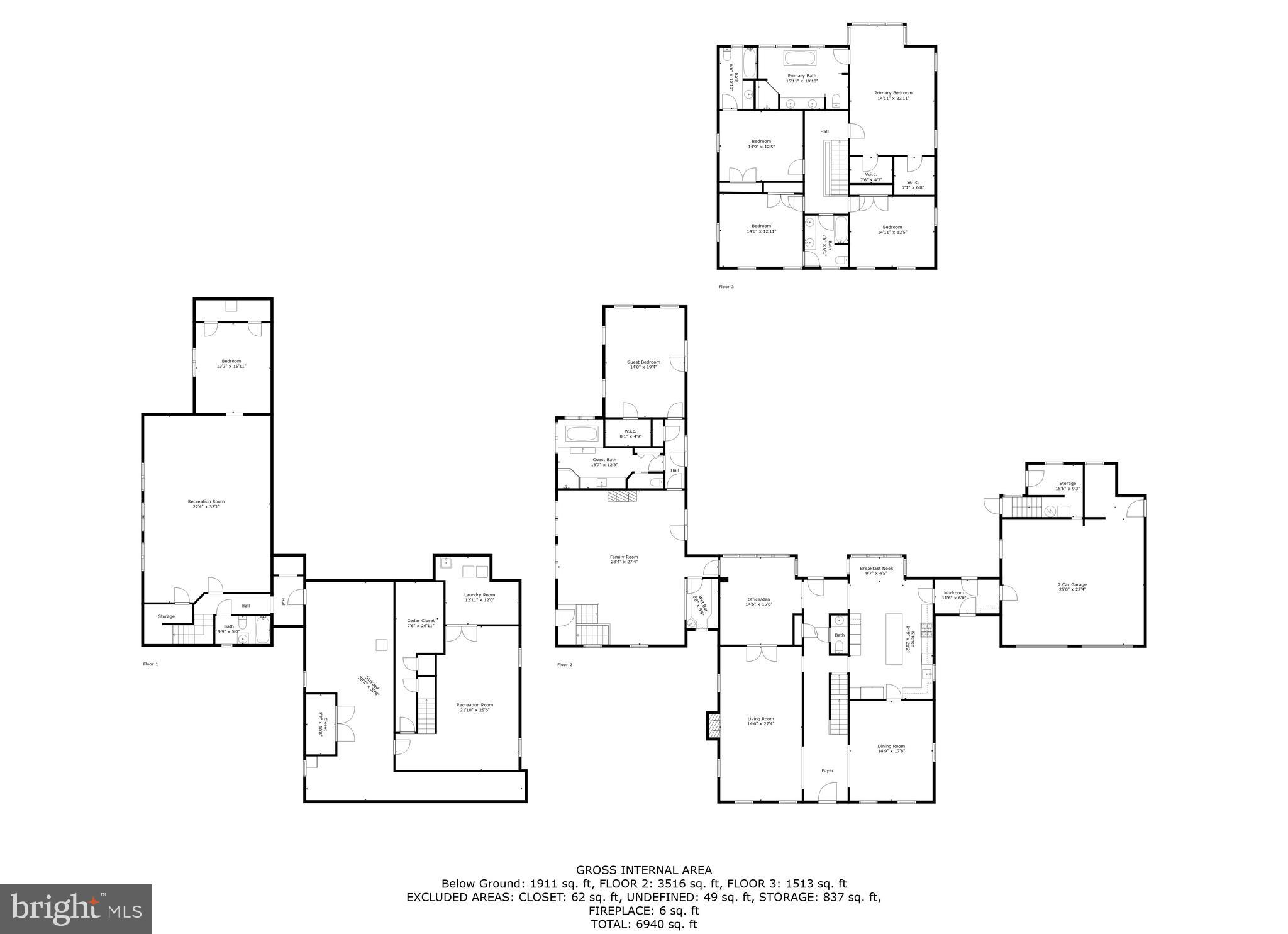 1500 Broadway Road Lutherville-Timonium, MD 21093 - Photo 86 of 86 Whole house floor plan