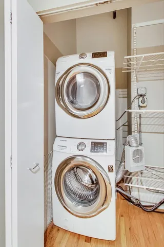 a view of a city with tall buildings