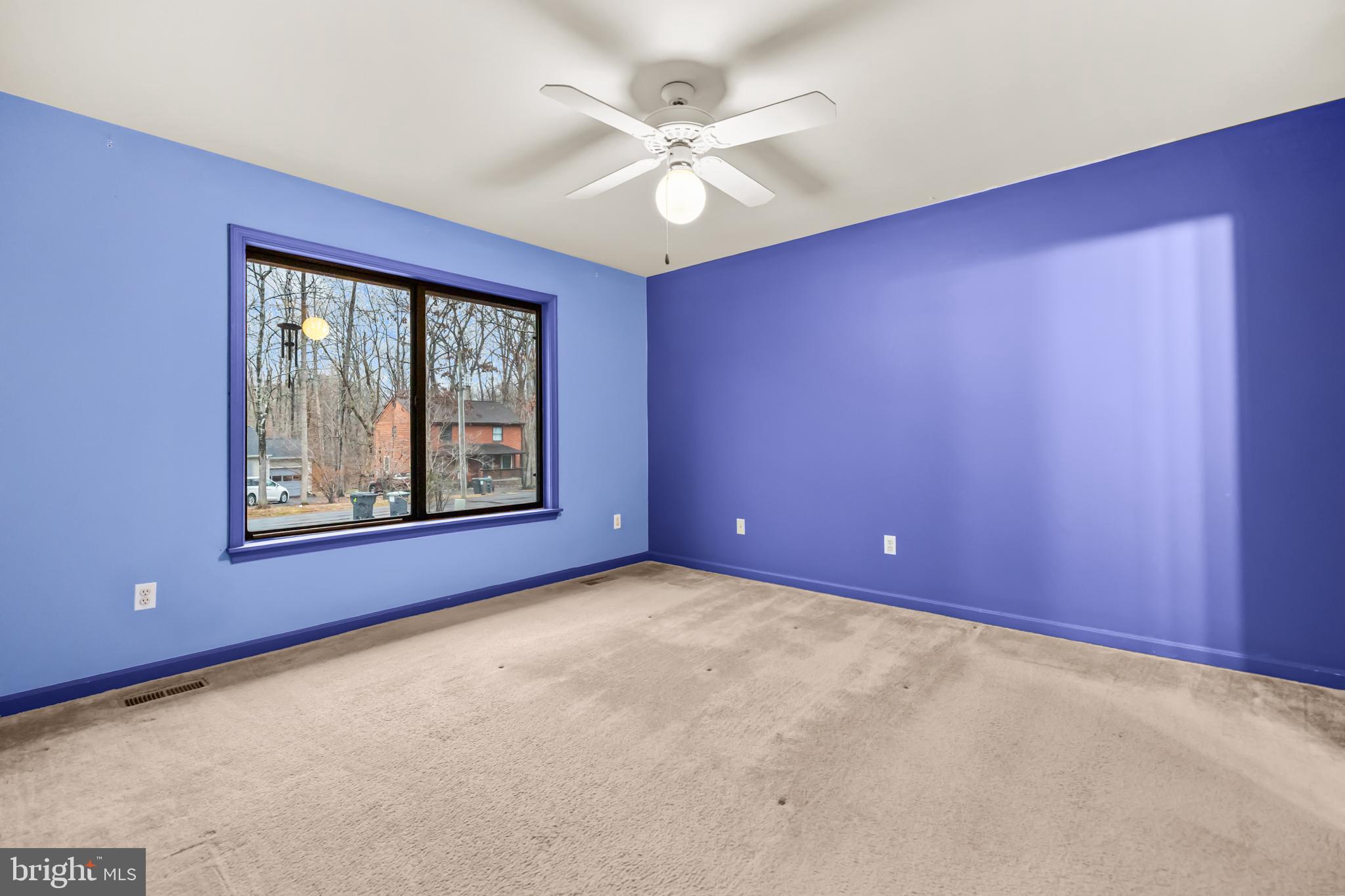 124 Saylers Creek Road Locust Grove, VA 22508 - Photo 25 of 55 an empty room with windows and ceiling fan