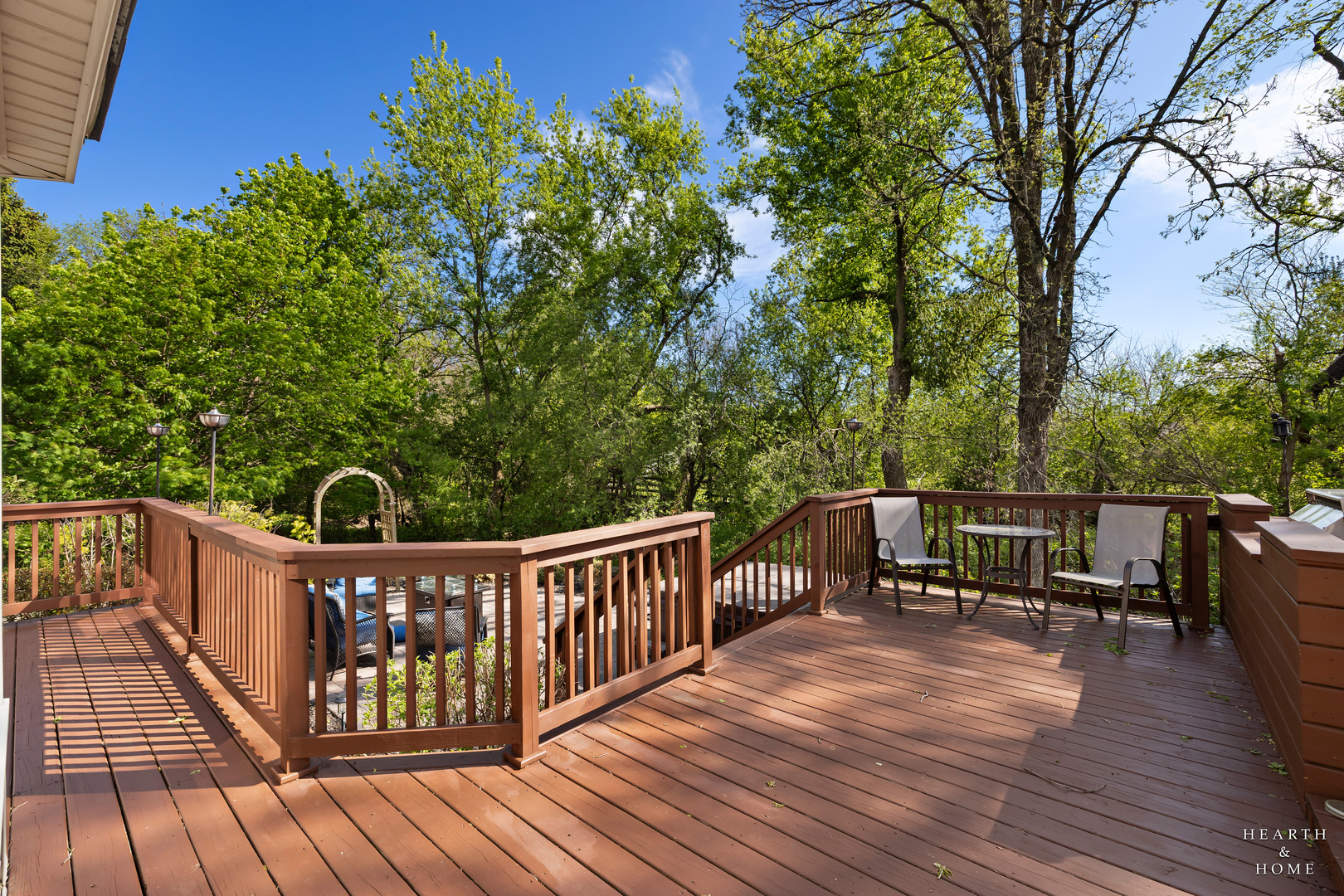 41 Manchester Court Fox River Grove, IL 60021 - Photo 48 of 57 a view of a deck with two chairs and wooden floor