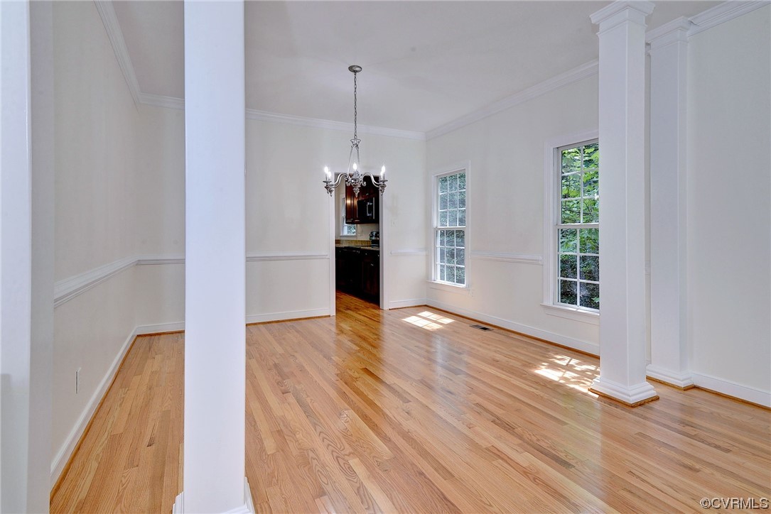 5531 Scotsview Drive Providence Forge, VA 23140 - Photo 16 of 42 a view of empty room with wooden floor and window