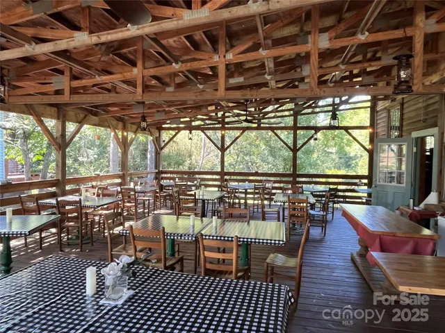 a view of outdoor space with chairs