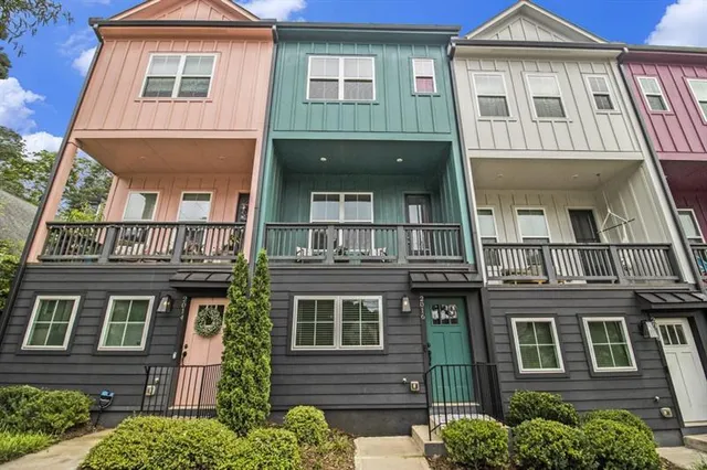 a front view of a house