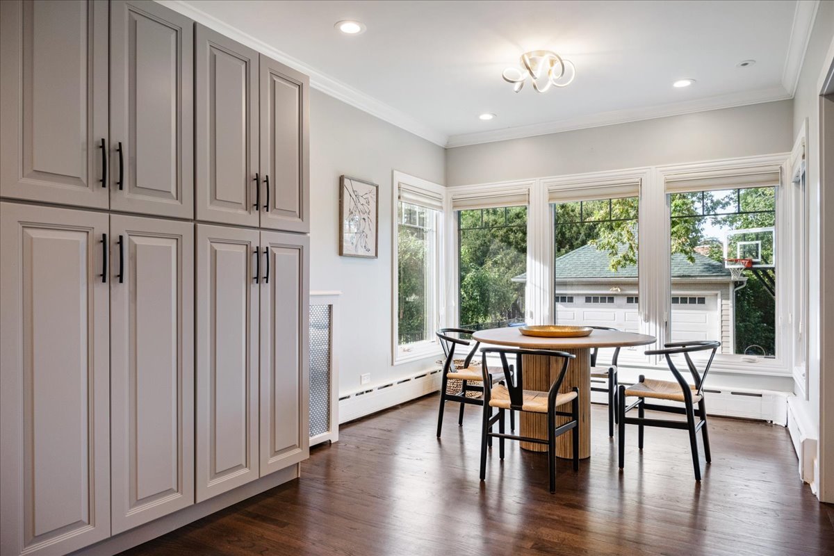 924 Chestnut Avenue Wilmette, IL 60091 - Photo 17 of 41 a view of a dining room with furniture window and wooden floor