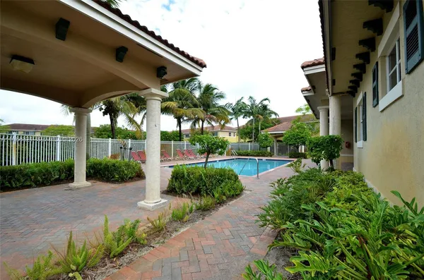 a view of a garden