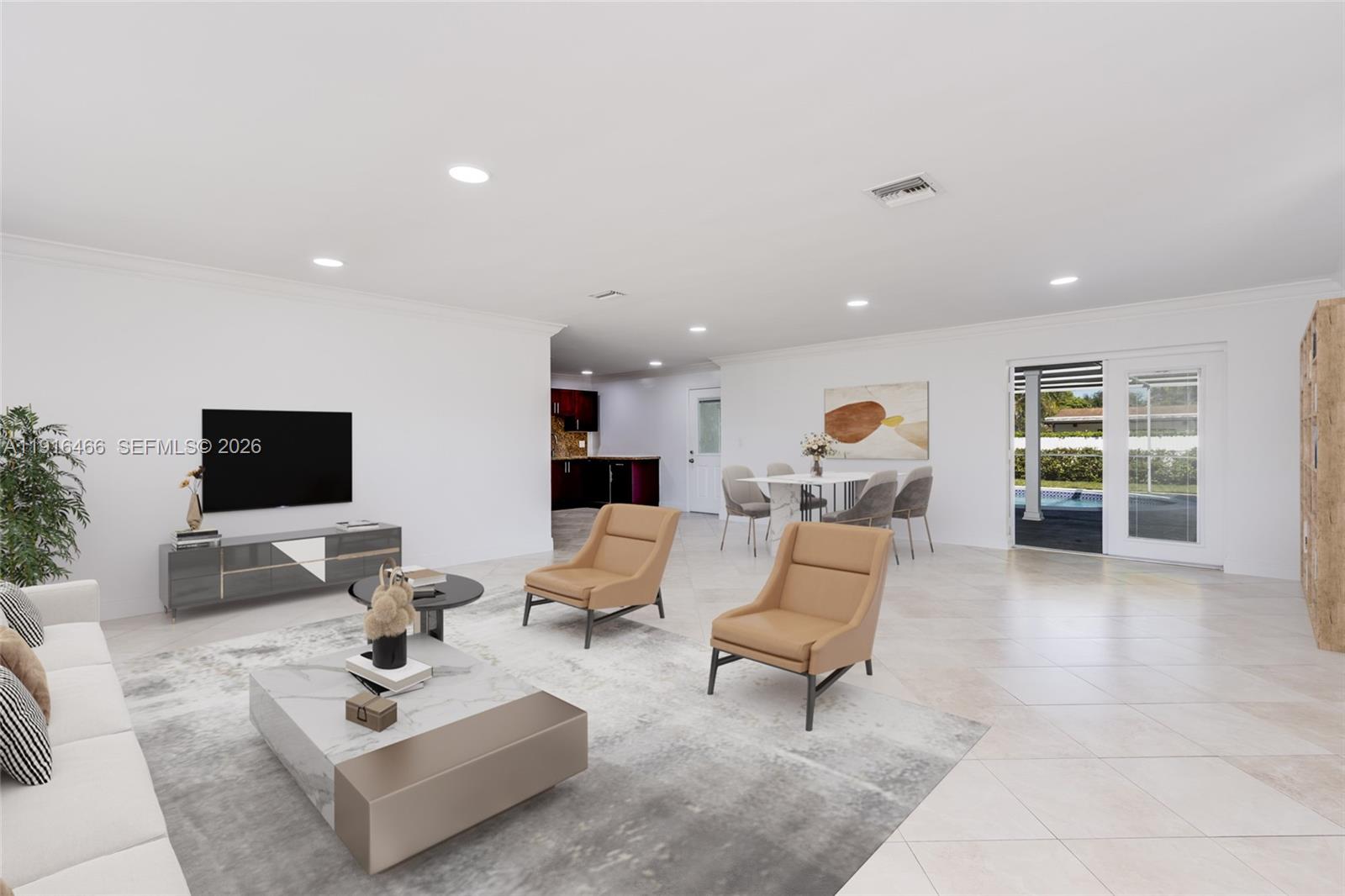 5425 Madison Street Hollywood, FL 33021 - Photo 5 of 45 a living room with furniture and a couch