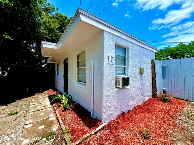a backyard of a house